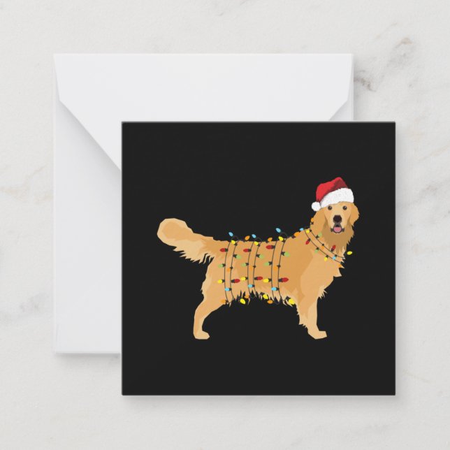 Carte De Correspondance Golden Retriever (Devant)