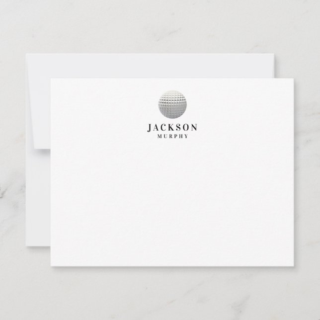 Carte De Correspondance Golf personnalisé (Devant)