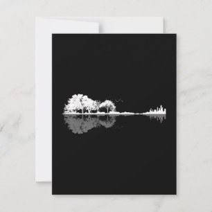 Carte De Correspondance Guitare naturelle