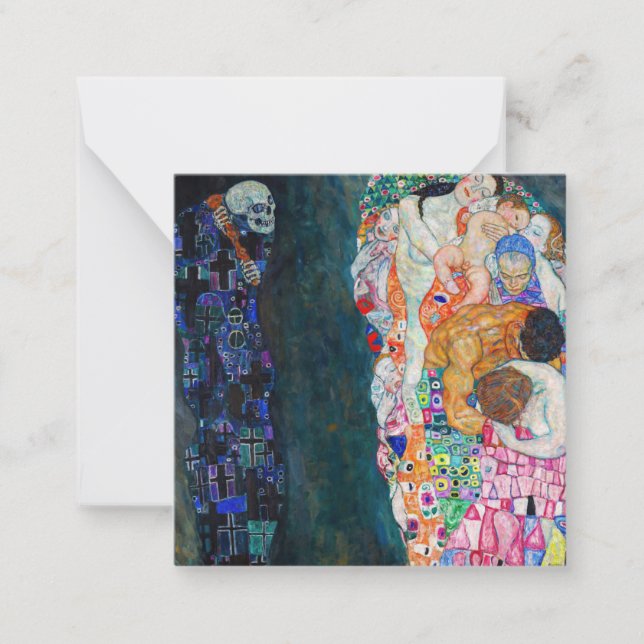 Carte De Correspondance Gustav Klimt - La mort et la vie (Devant)
