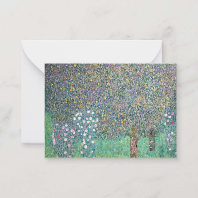 Carte De Correspondance Gustav Klimt - Rosiers sous les arbres (Devant)