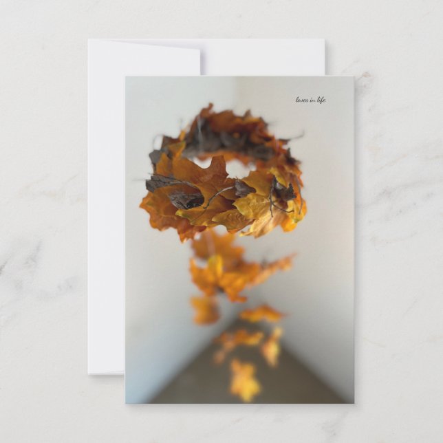 Carte De Correspondance Happy Fall Mobile (Devant)