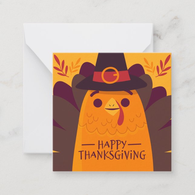 Carte De Correspondance Happy Thanksgiving (Devant)