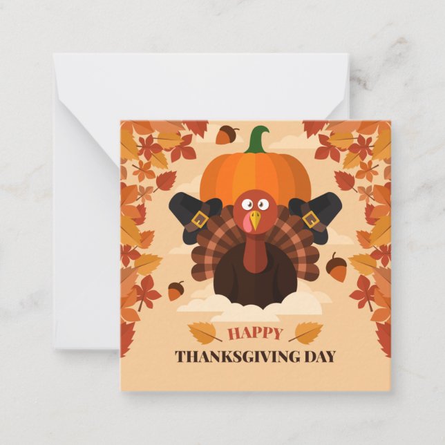 Carte De Correspondance Happy Thanksgiving (Devant)
