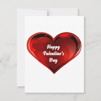 Carte De Correspondance Happy Valentine’s Day Note Card