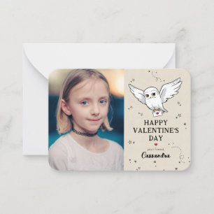 Carte De Correspondance Harry Potter   Hedwig   HEUREUSE SAINTE-VALENTIN