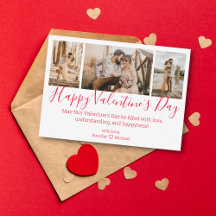 heureuse Sainte-Valentin 3 photos collage chic rou