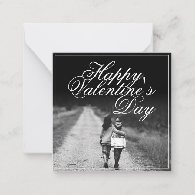 Carte De Correspondance Heureuse Sainte-Valentin - côte à côte (Devant)