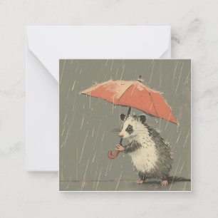 Carte De Correspondance Histoire Raindrops : Unleash Opossum Imagination