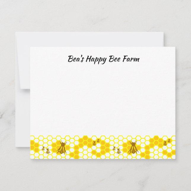 Carte De Correspondance Honey Bee Honeypeb modifiable (Devant)