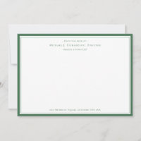 Hunter Green Business Monogramme du bureau de