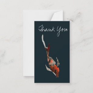Carte De Correspondance Illustration de poisson koi aquarelle