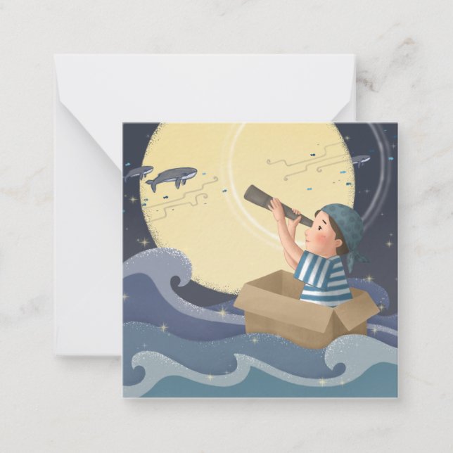 Carte De Correspondance Illustration de rêve de navigation (Devant)