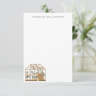 Carte De Correspondance Illustration de serre du jardinier Nom personnalis