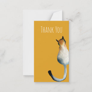 Carte De Correspondance Illustration Tabby noir et brun
