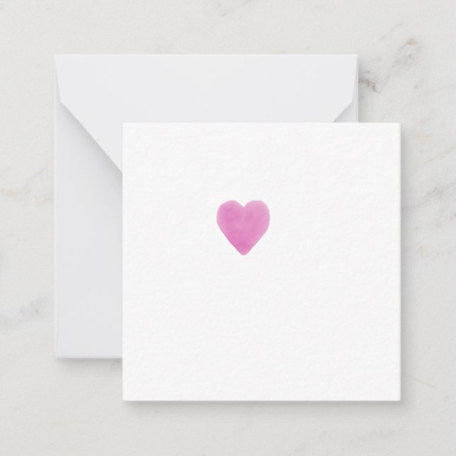 Carte De Correspondance Image du coeur (Devant)