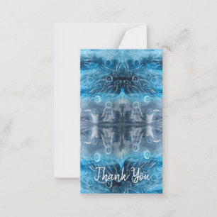 Carte De Correspondance Impression de batik de méduse lunaire