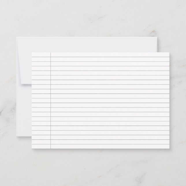 Carte De Correspondance Index de ligne calculé (Devant)