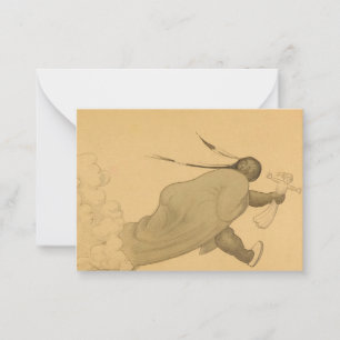 Carte De Correspondance Indian and Cowboy, Savage Iowa, 1923 par Grant Woo