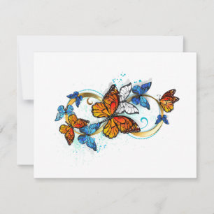 Carte De Correspondance Infinité de papillons monarques