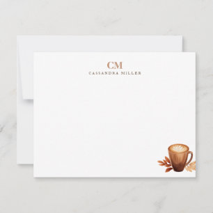 Carte De Correspondance Initiales Monogrammes Louveur de café