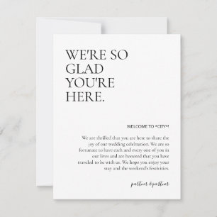 Carte De Correspondance Insertion du sac d'accueil