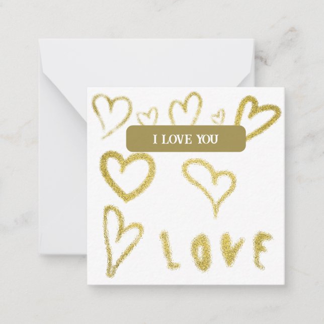 Carte De Correspondance *~ Inspirer AP62 Kindness or I LOVE Note Card (Devant)
