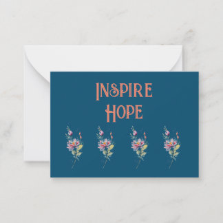 Carte De Correspondance Inspirer l'espoir :