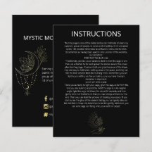 Instructions pour le nettoyage de la lune mystique