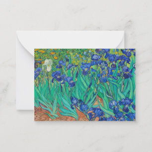 Carte De Correspondance Irises, 1889 par Vincent van Gogh