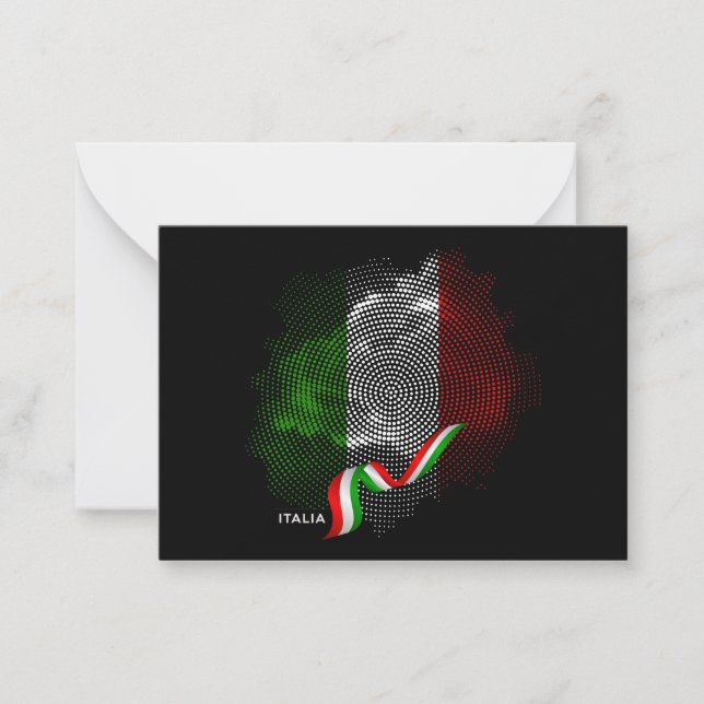 Carte De Correspondance Italian flag (Devant)