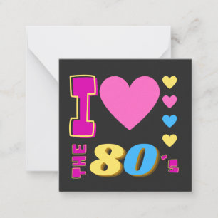 Carte De Correspondance J'Aime Les Années 80