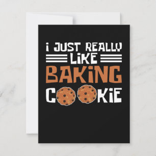 Carte De Correspondance J'aime vraiment beaucoup la cuisson de biscuits