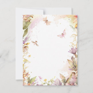 Carte De Correspondance Jardin Féerique