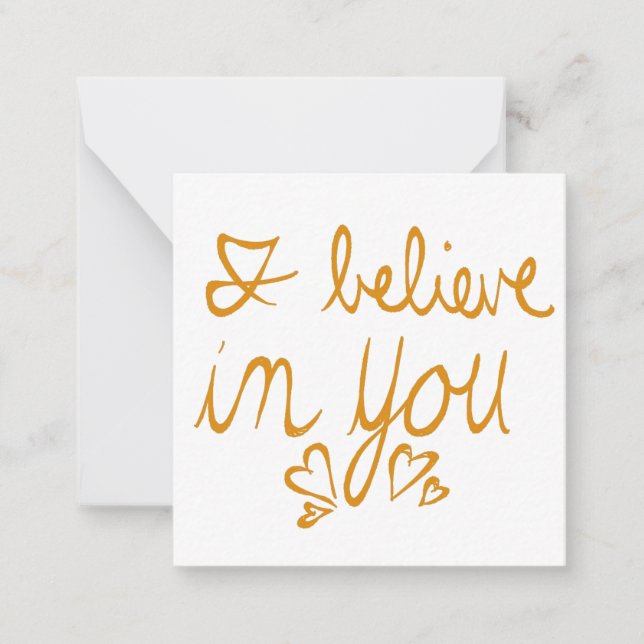 Carte De Correspondance Je crois en toi Valentine (Devant)