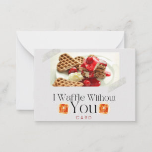 Carte De Correspondance Je me gaufre sans toi
