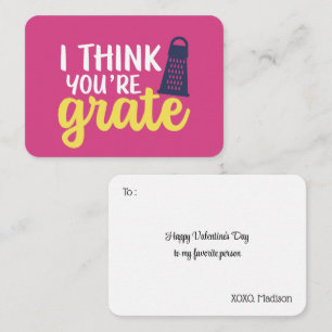 Carte De Correspondance Je pense que vous êtes Grate Funny Pun mignonette