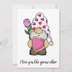 Carte De Correspondance Je t'aime comme gnome autre amour valentin