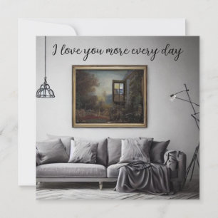 Carte De Correspondance Je t'aime plus chaque jour