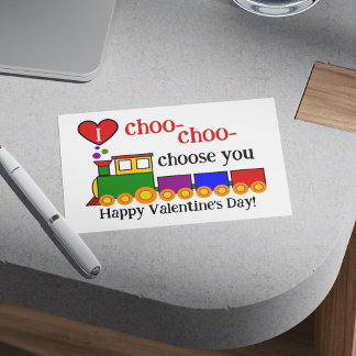 Carte De Correspondance Je te choo choo choisis pour la Saint-Valentin Cou