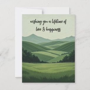 Carte De Correspondance Je vous souhaite une vie d'amour et de bonheur, ru