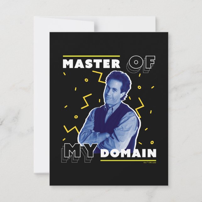 Carte De Correspondance Jerry Seinfeld | Master of My Domain (Devant)