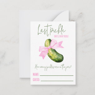 Carte De Correspondance Jeu de devinette de Fête des mariées dernier Pickl