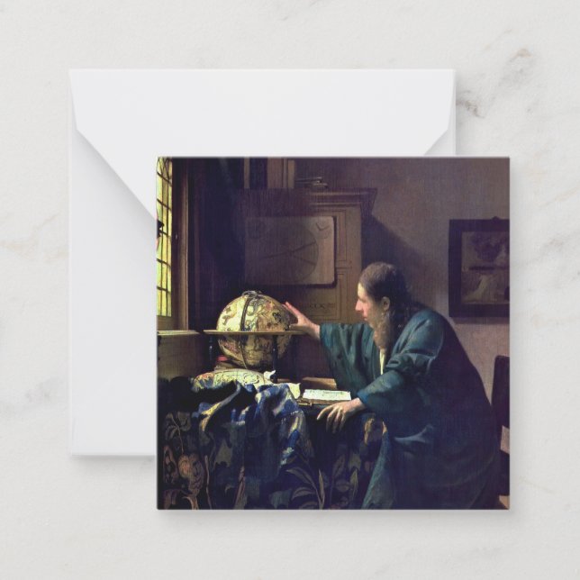 Carte De Correspondance Johannes Vermeer - L'astronome (Devant)