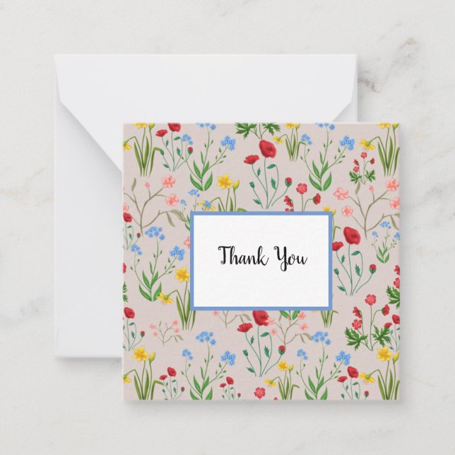 Carte De Correspondance Joli Fleur sauvage (Devant)