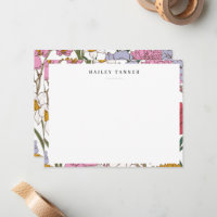 Joli Motif de fleurs colorées à la frontière plate
