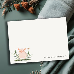 Carte De Correspondance Joli petit papillon de feuillage de cochonnet pour