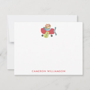 Carte De Correspondance Joli Sloth Pilote Volant Papier à lettres personna