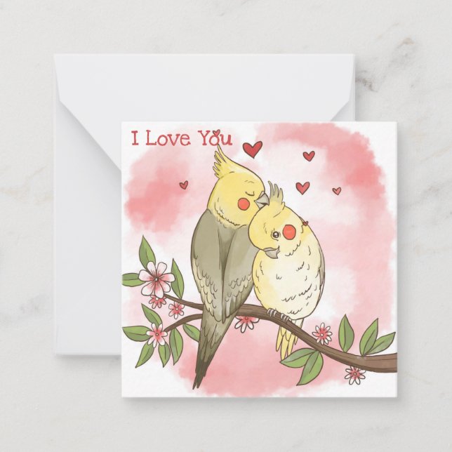 Carte De Correspondance Jolie Saint-Valentin (Devant)