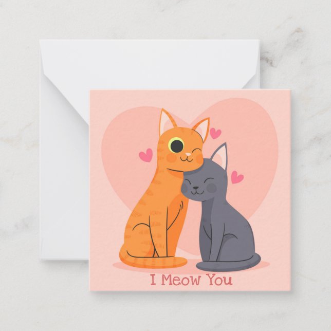 Carte De Correspondance Jolie Saint-Valentin (Devant)